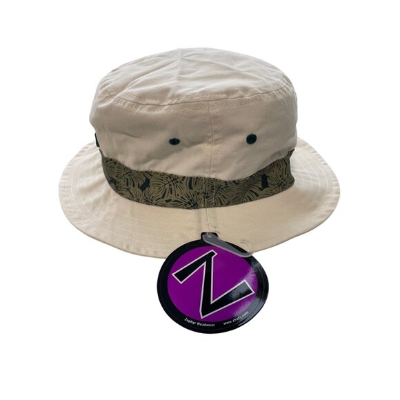 Zephyr South Florida Bulls Skipper Bucket Hat Adult L/XL Ivory Dark Forest NEW - Picture 2 of 7